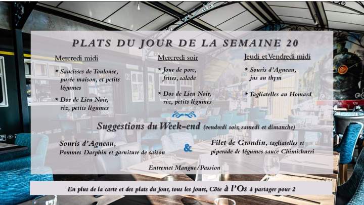 Menus de la Semaine 20