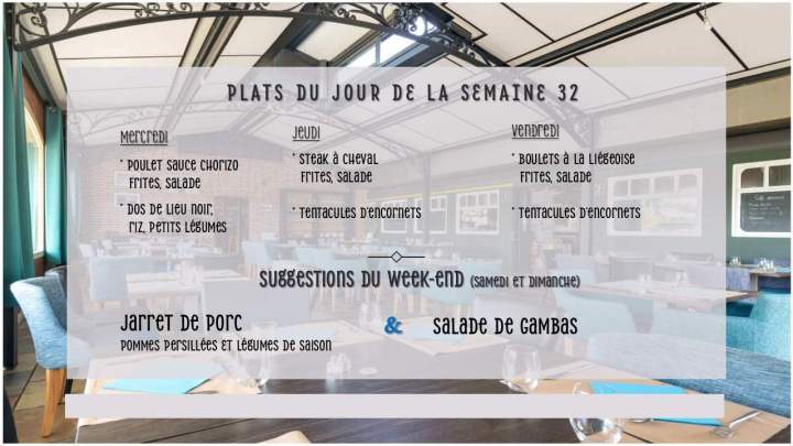 Menus de la Semaine 32