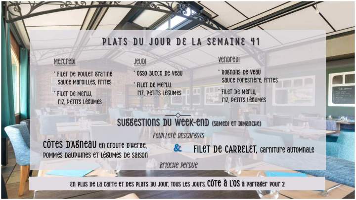 Menus de la Semaine 41