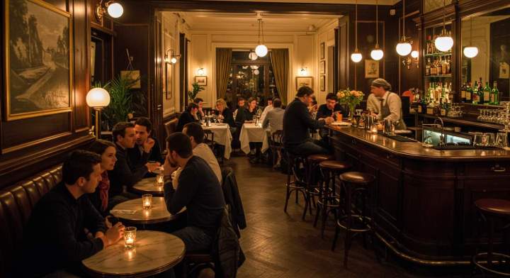 bar à ambiance et dîner traditionnel français