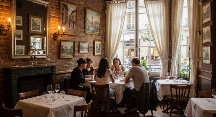 la cuisine d'un restaurant traditionnel français séduit toujours autant